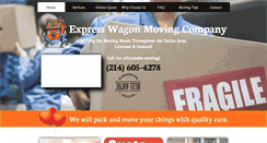 Desktop Screenshot of expresswagonmoving.com